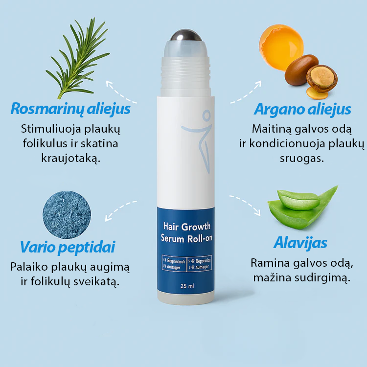 Plaukų augimą skatinantis serumas