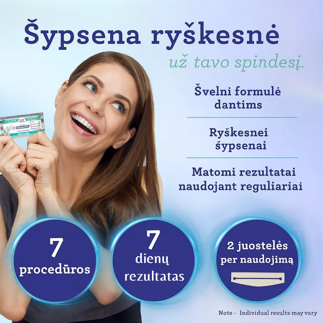 7 Dienų Dantų Balinimo Juostelės